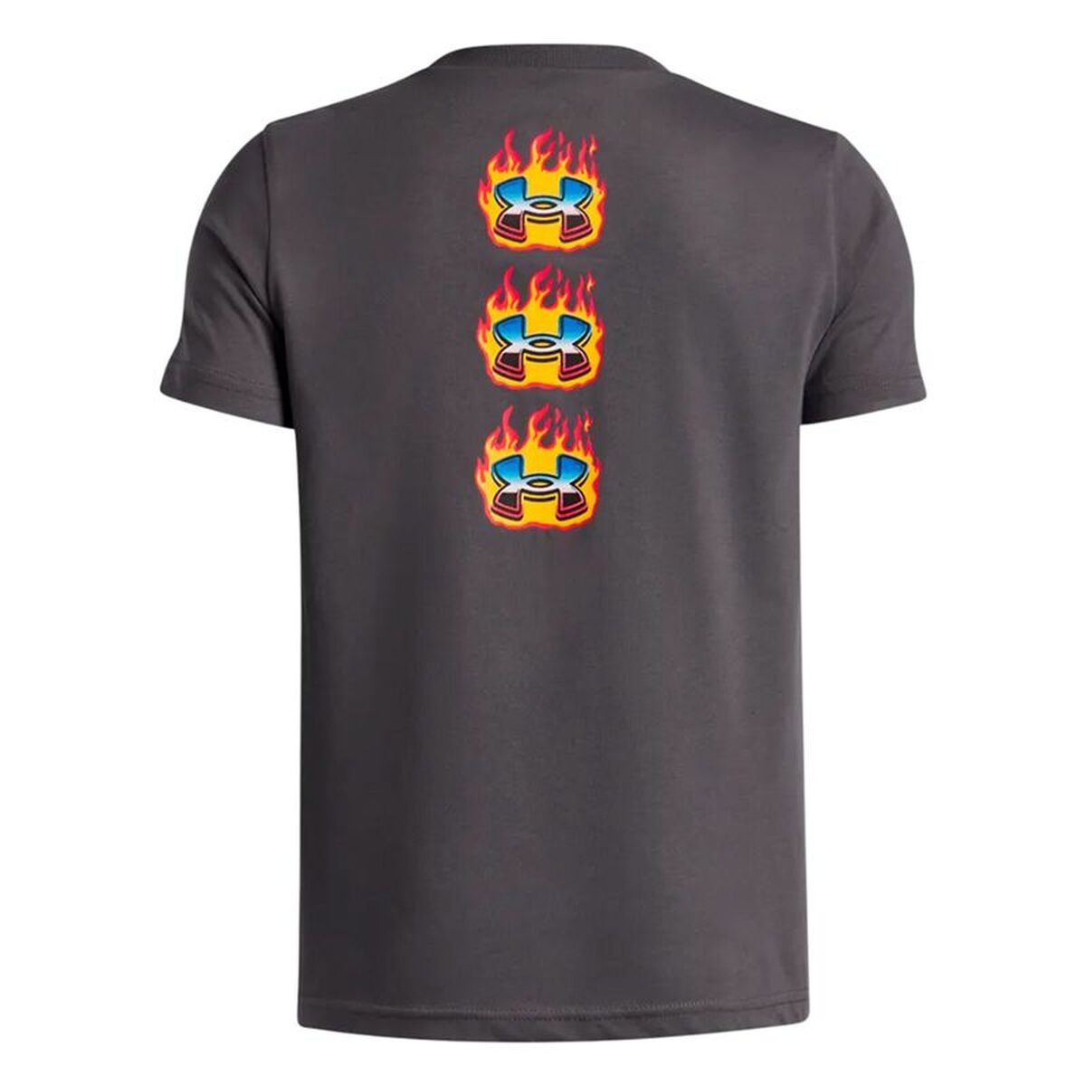 Kinder Kurzarm-T-Shirt Flame WM SS in Grau von Under Armour