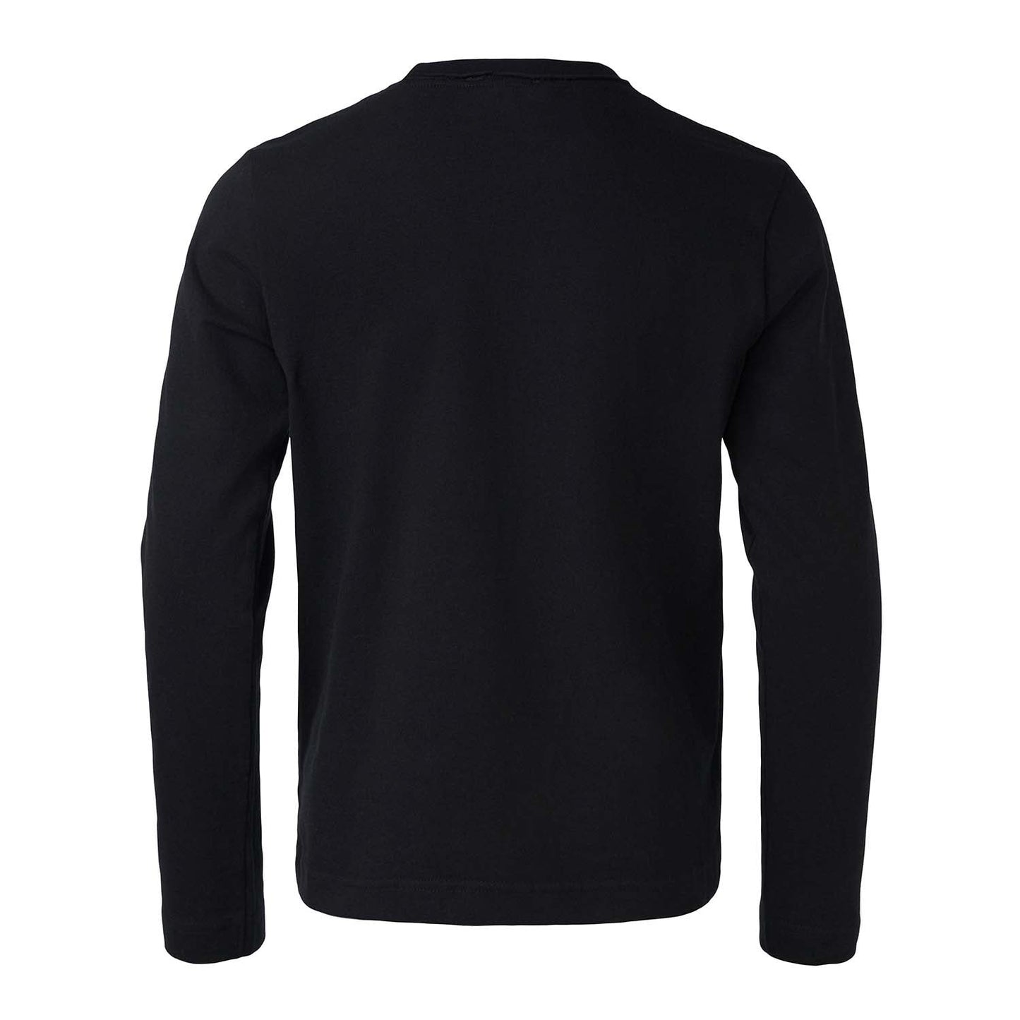 Kinder Schwarzes Langarm-Shirt mit Panda-Applikation