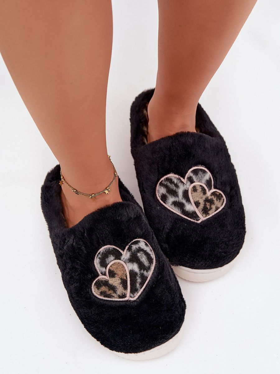 Damen Hausschuhe mit Herz-Motiv – Modell 221501 Step in Style