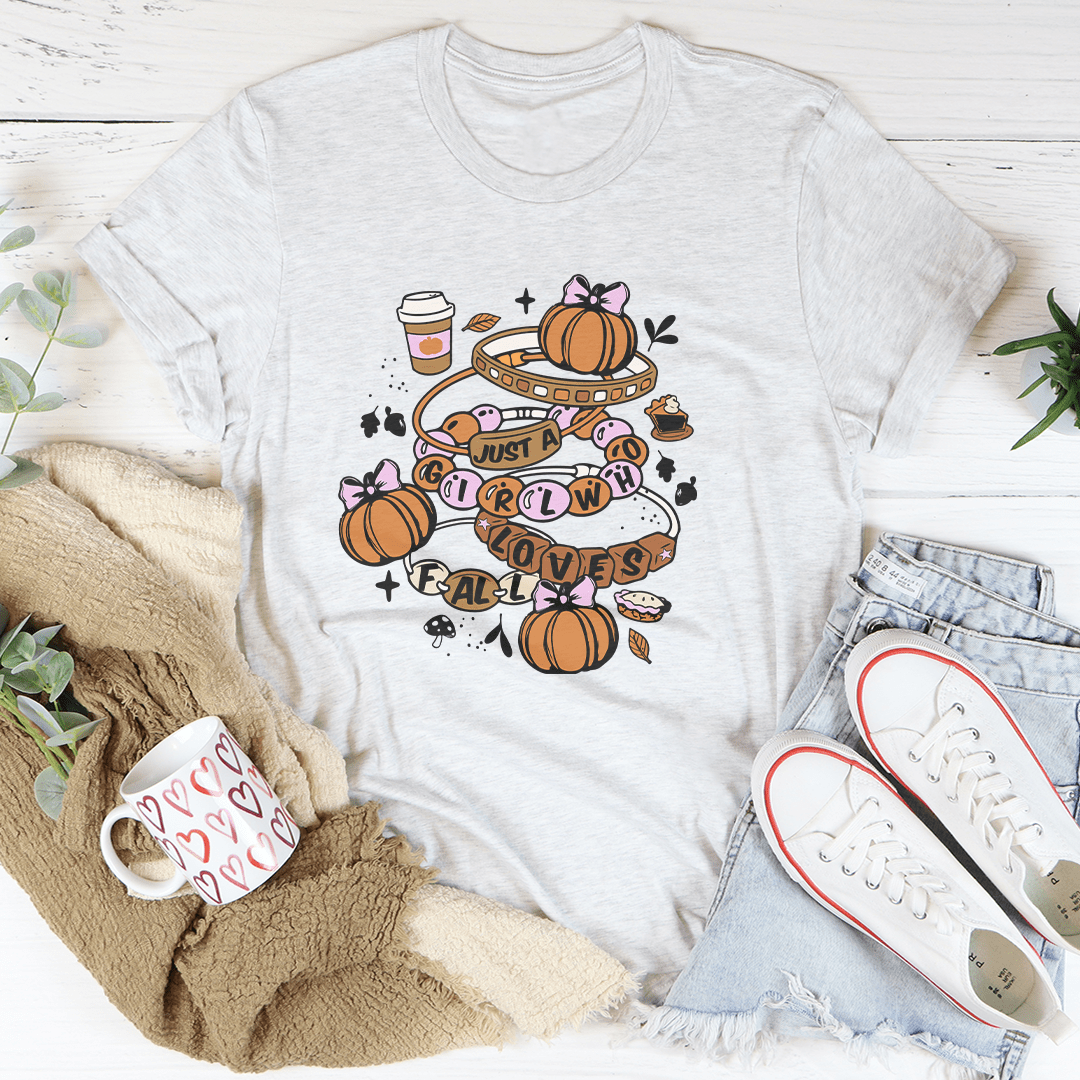 Einfach ein Mädchen, das den Herbst liebt – Unisex T-Shirt