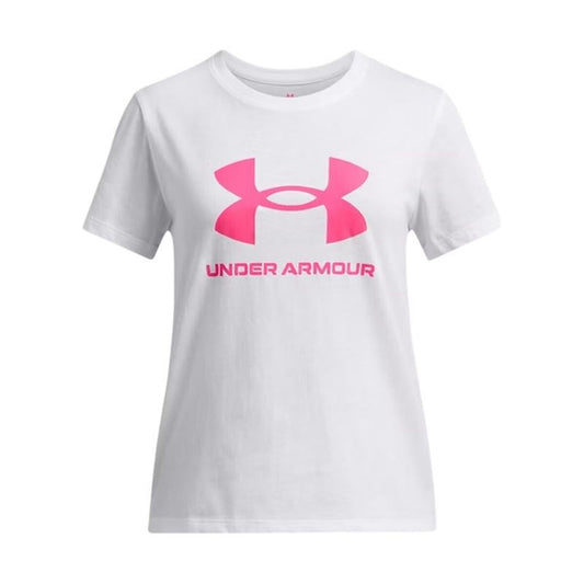 Kinder Kurzarm-T-Shirt Big Logo in Weiß von Under Armour