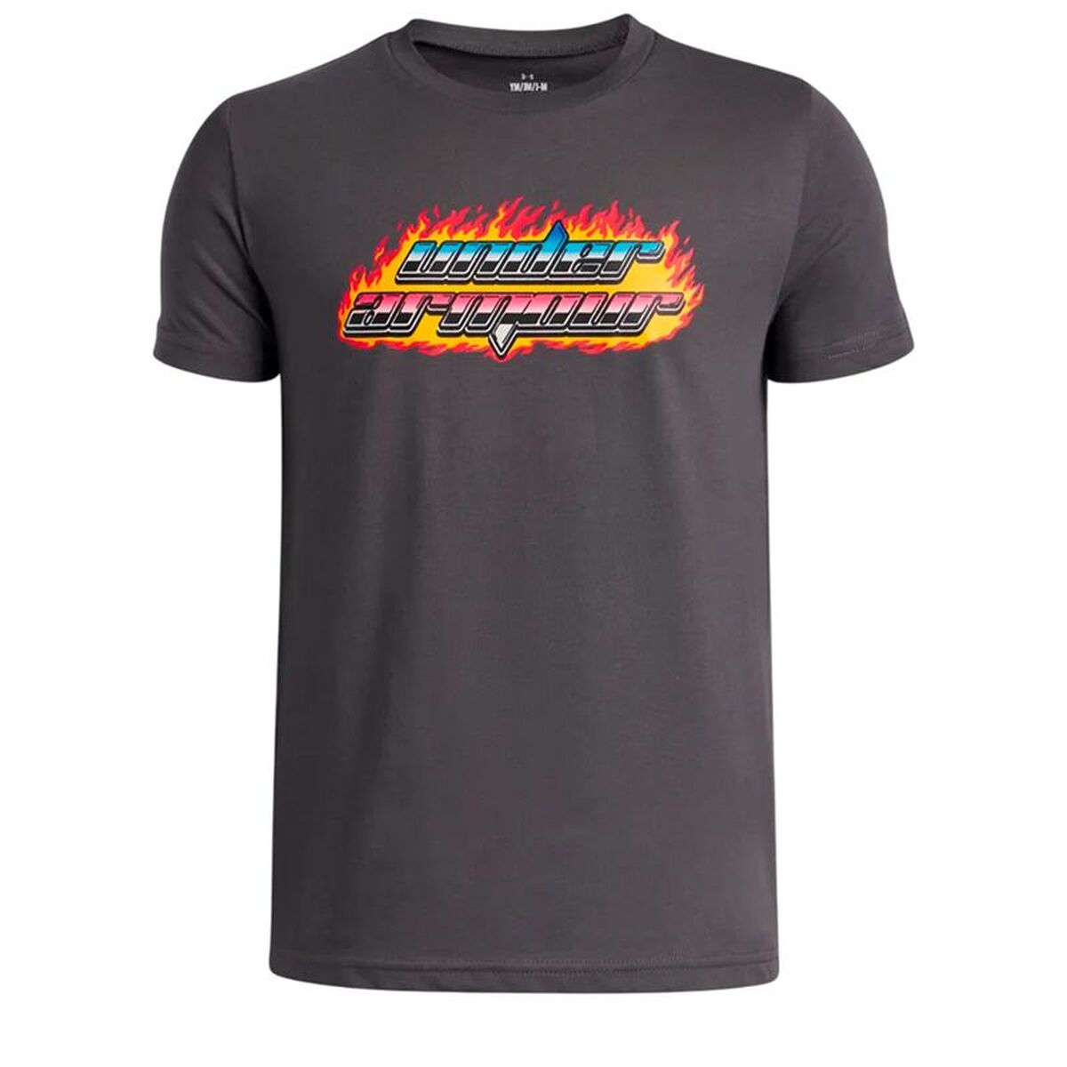 Kinder Kurzarm-T-Shirt Flame WM SS in Grau von Under Armour