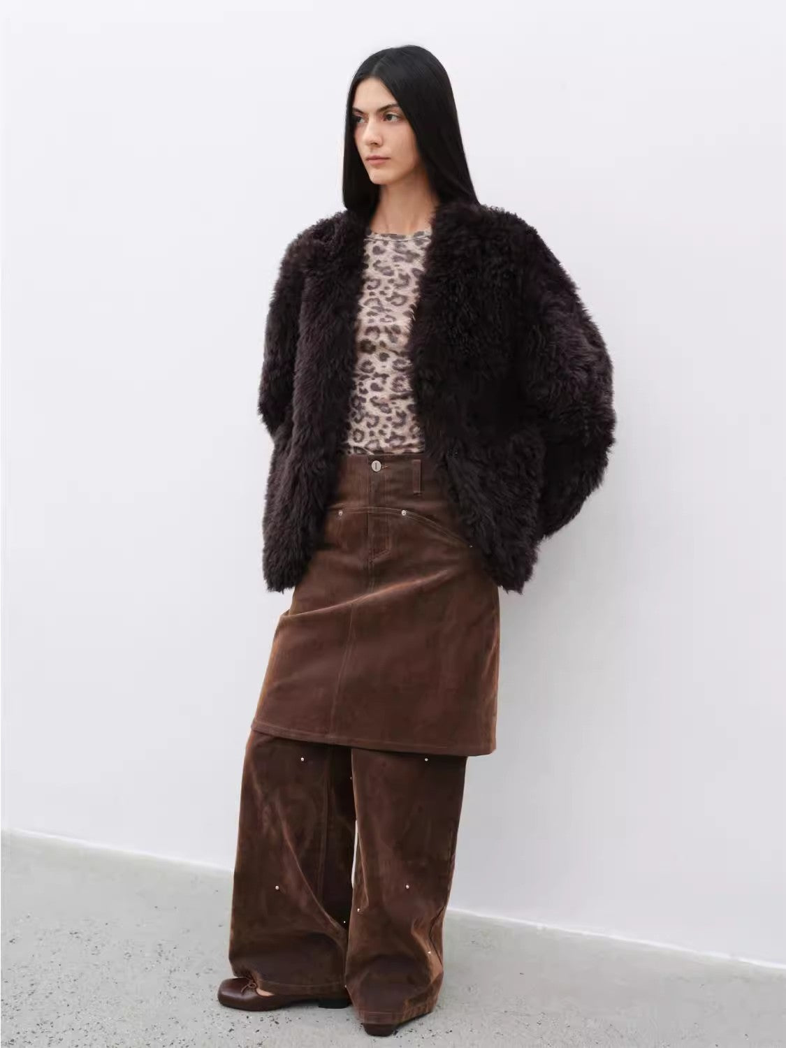Toskanische Lammfell-Jacke mit Lockenfell – Importiertes Schaffell