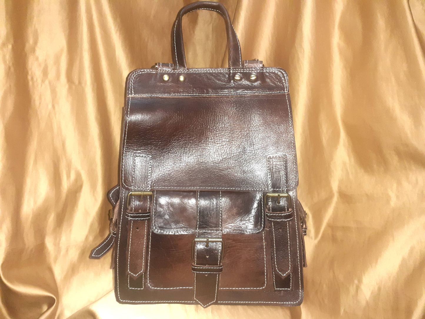 Fez Leder-Handtasche & Rucksack aus Rindsleder – Handgefertigt in Marokko