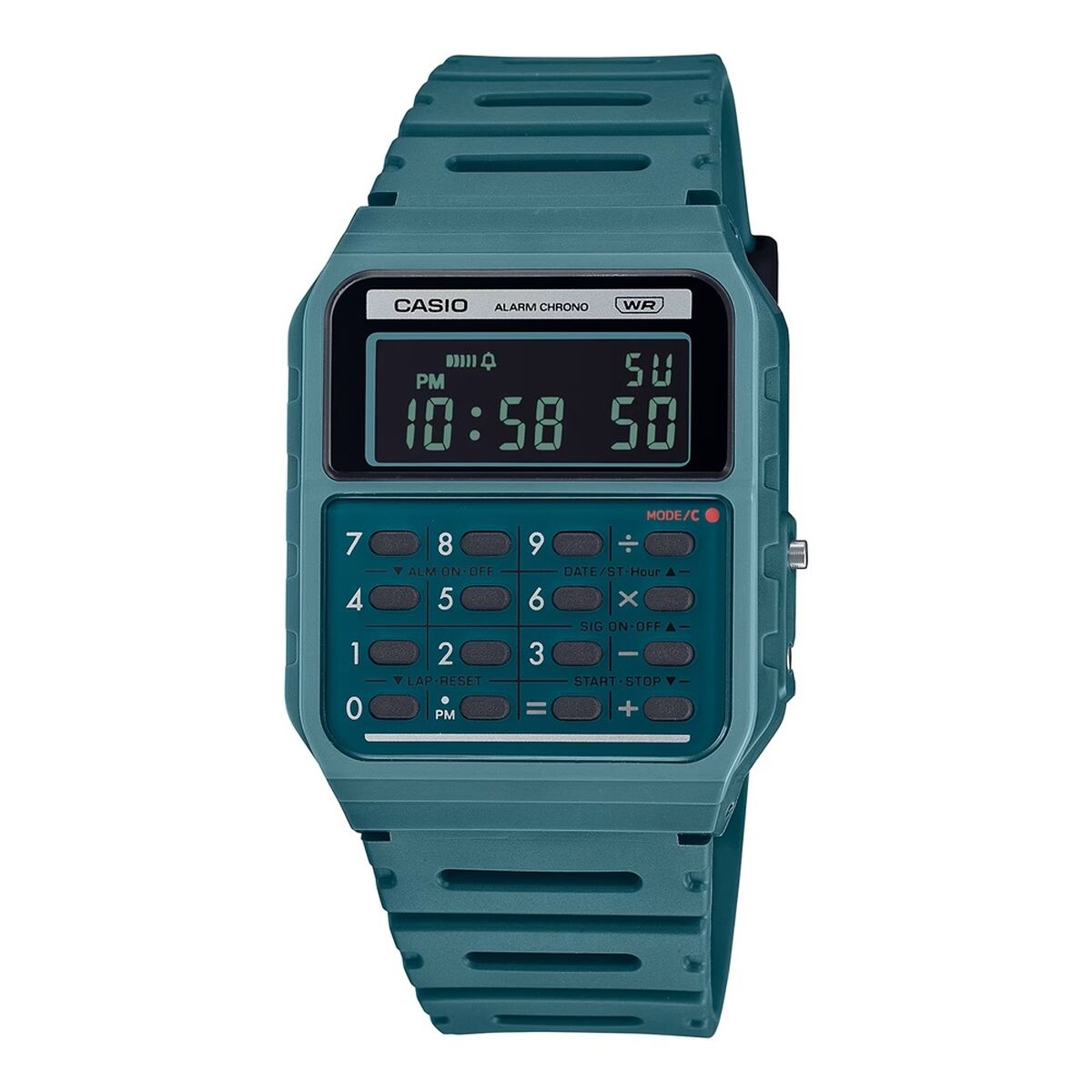 Herrenarmbanduhr Casio CALCULATOR EDGY COLLECTION Forest Green