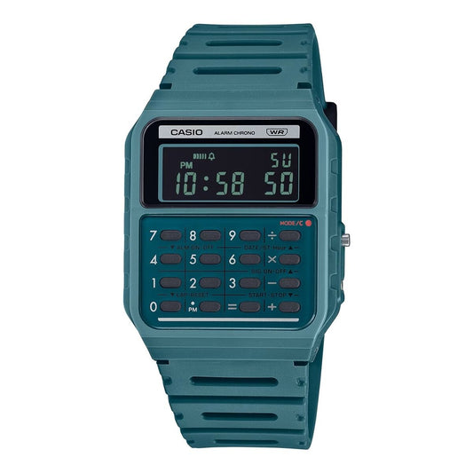 Herrenarmbanduhr Casio CALCULATOR EDGY COLLECTION Forest Green