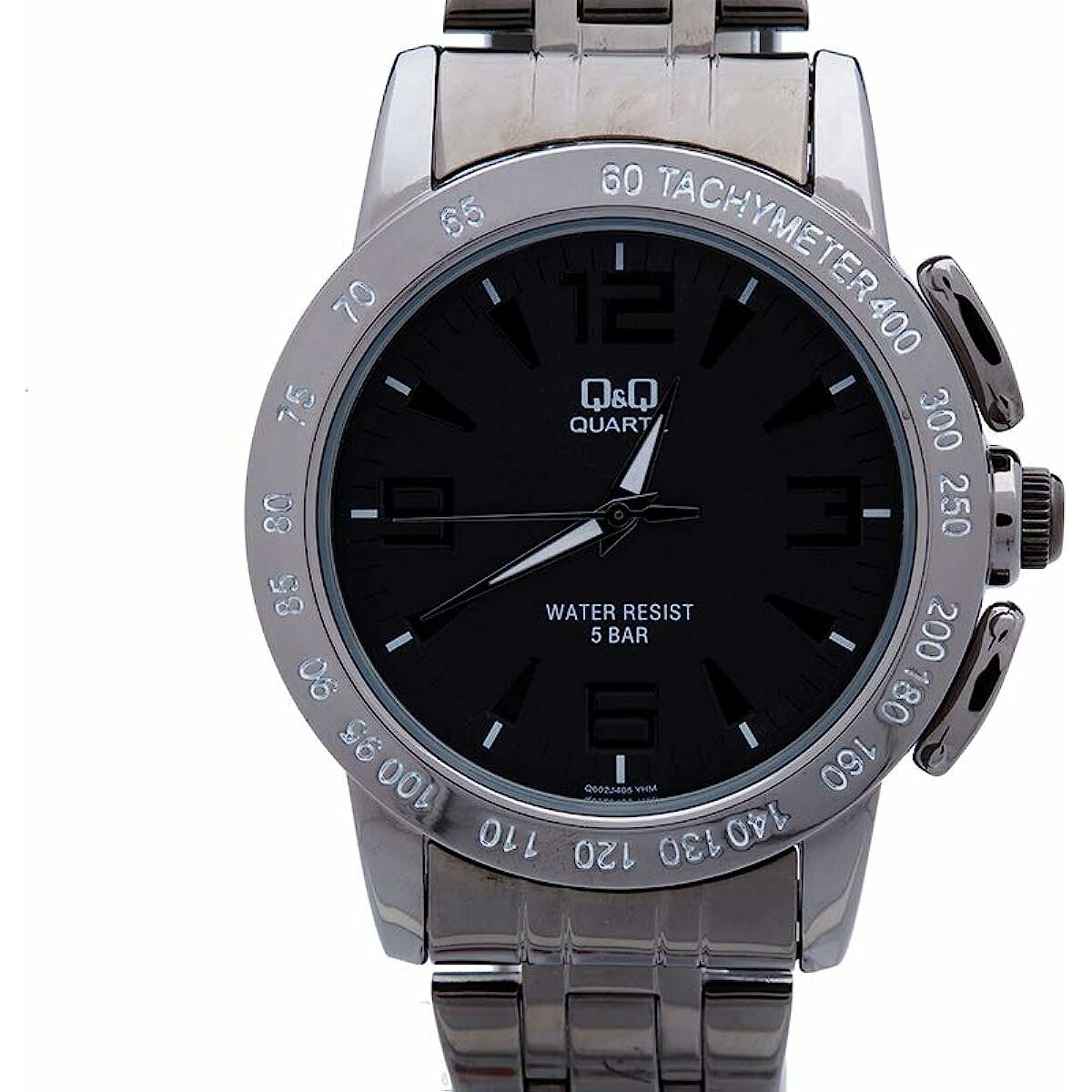 Herrenarmbanduhr Q&Q Q602J405Y Black Silver (Ø 40 mm)