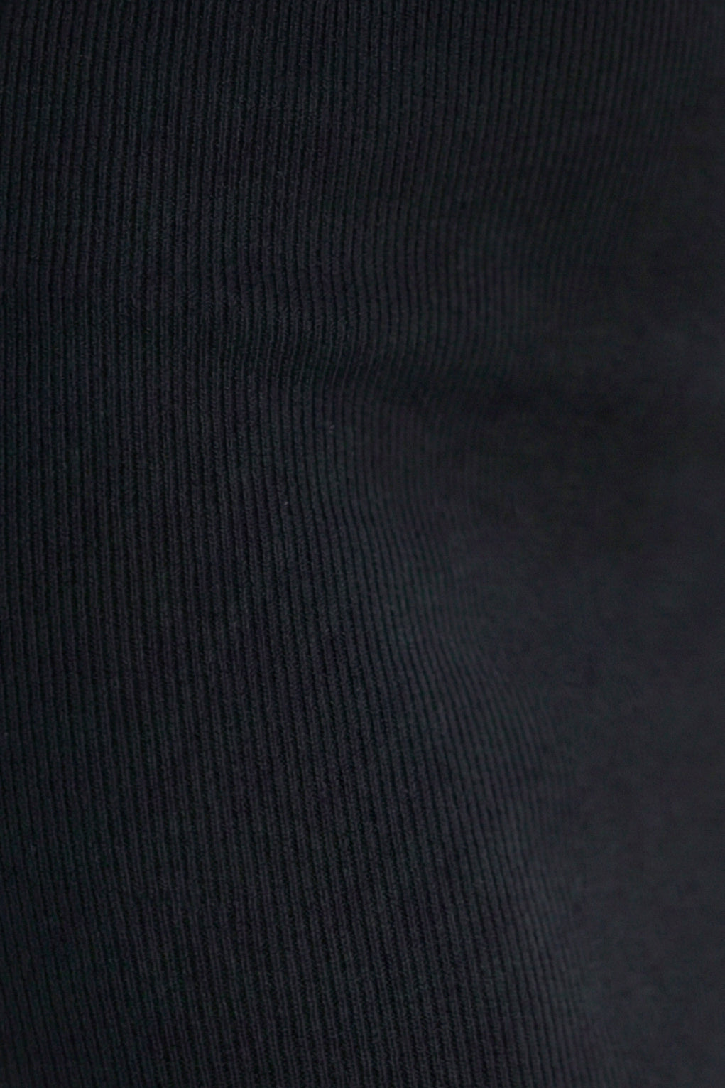 Numoco Basic 667-1 Figurbetonter Ripp-Midi-Rock mit Hoher Taille – Schwarz