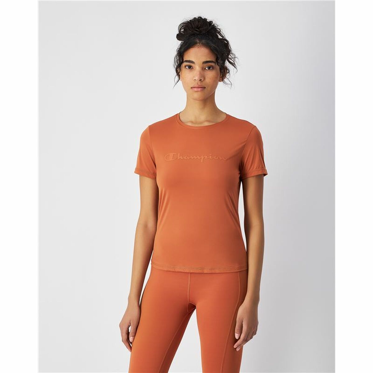 Damen Kurzarm-T-Shirt SS in Orange von Champion