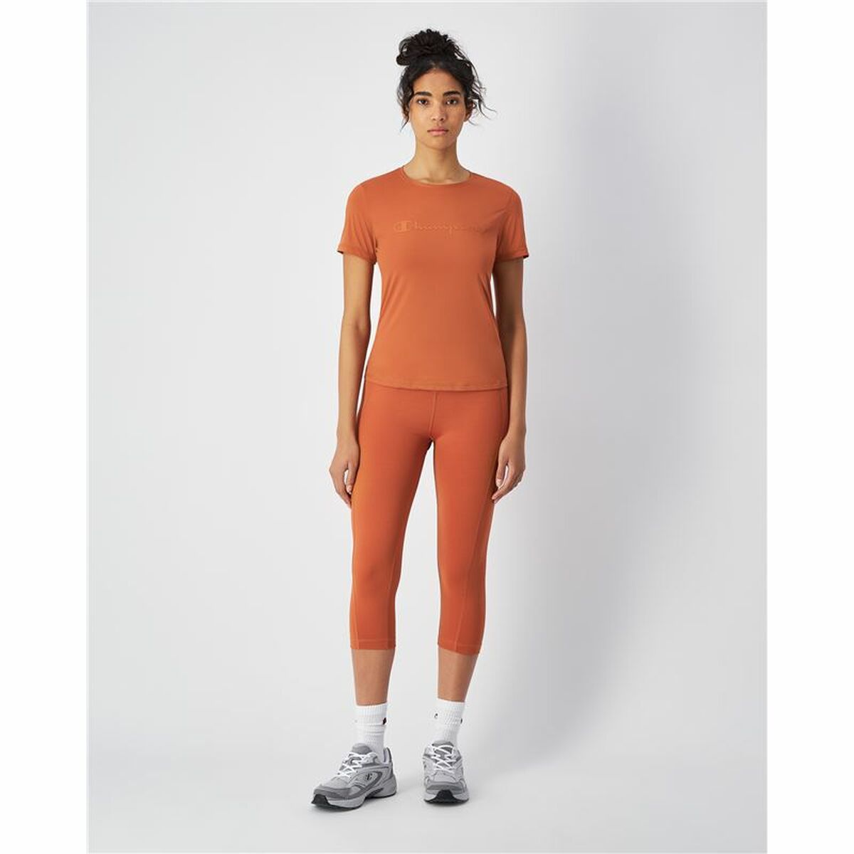 Damen Kurzarm-T-Shirt SS in Orange von Champion