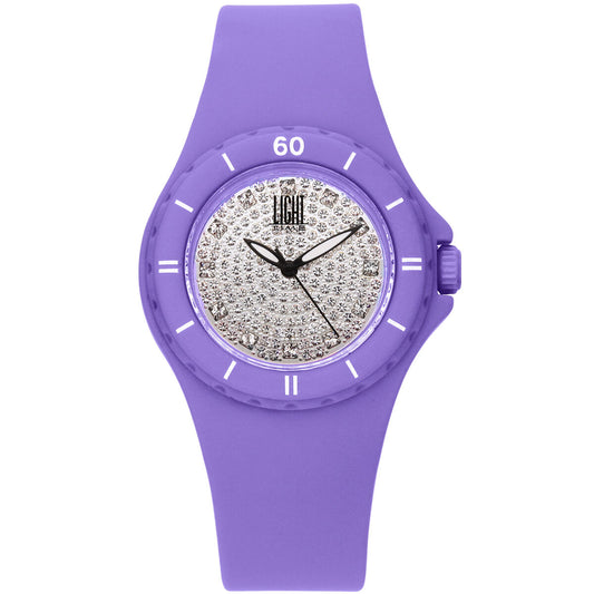 Damenarmbanduhr Light Time SILICON STRASS (Ø 36 mm)