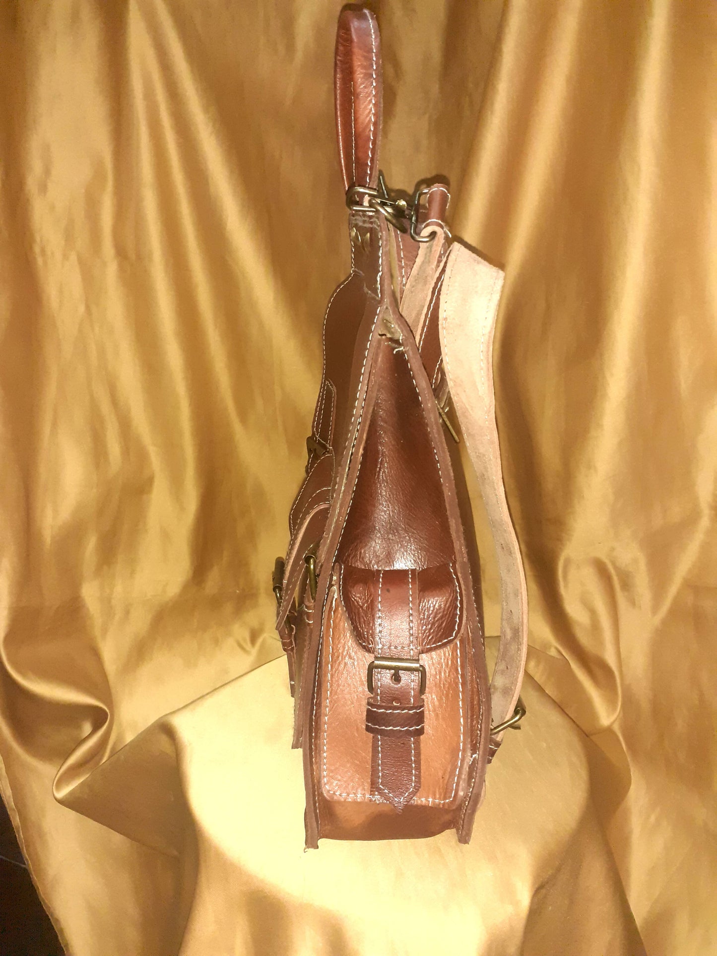 Fez Leder-Handtasche & Rucksack aus Rindsleder – Handgefertigt in Marokko