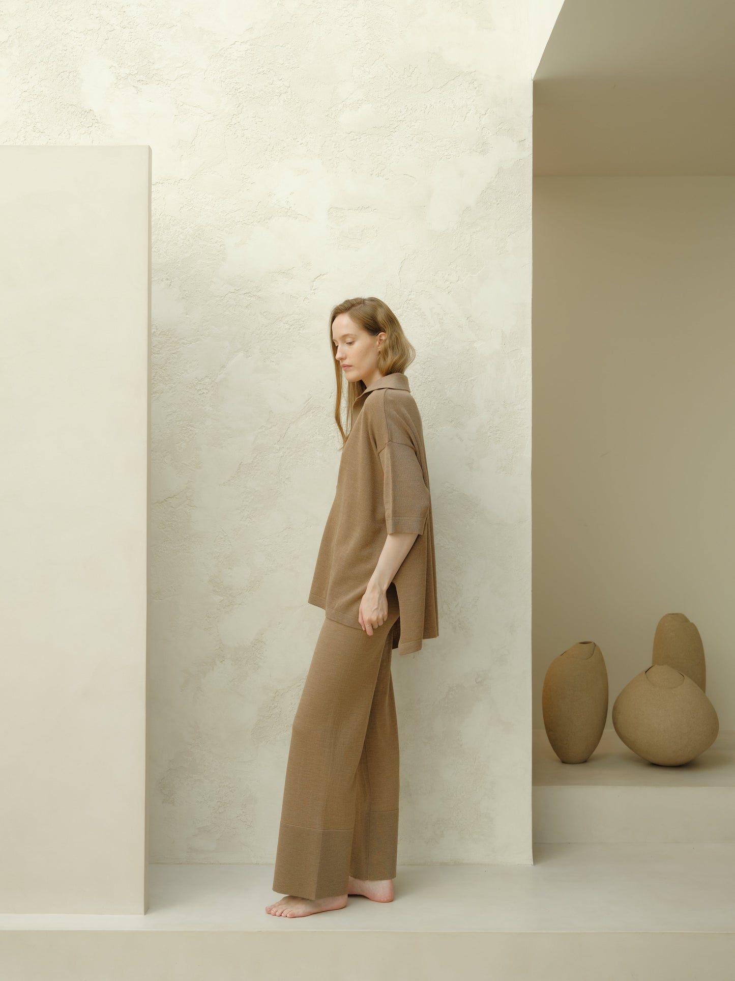 Extrafeines Merino-Woll Maxi-Polo