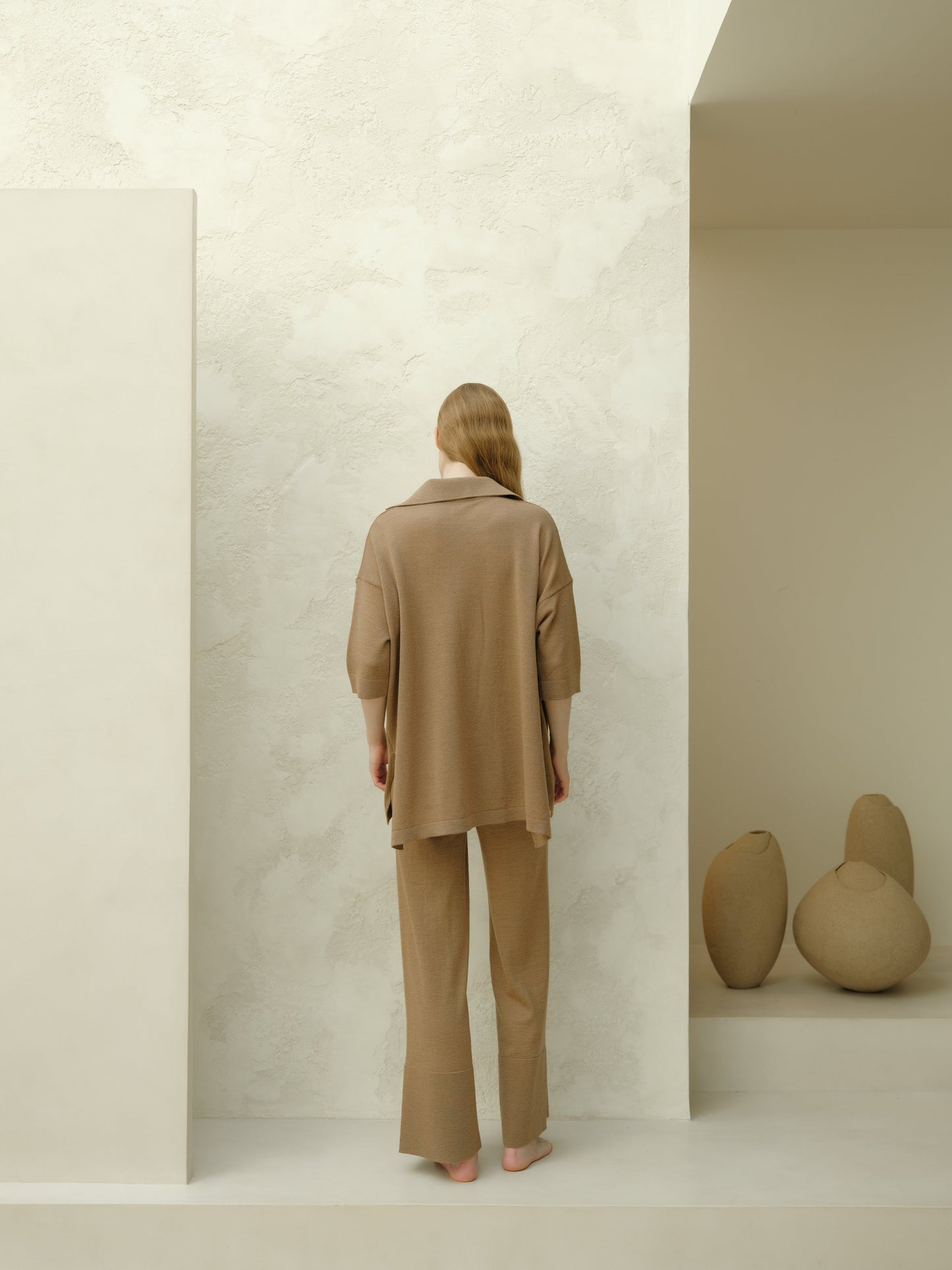 Extrafeines Merino-Woll Maxi-Polo