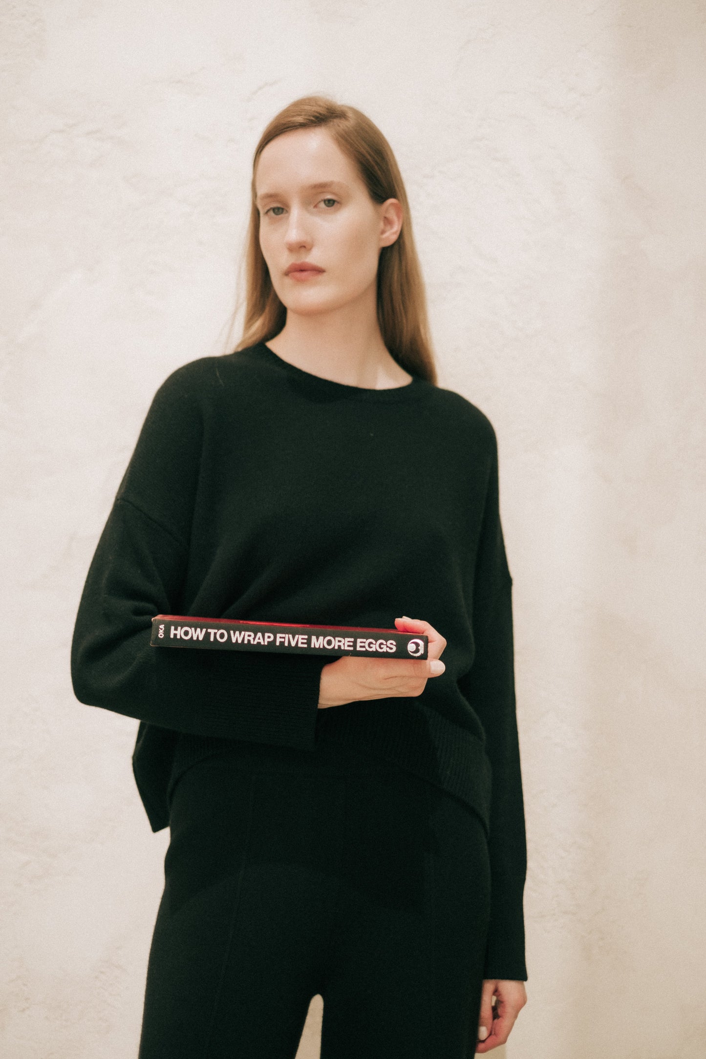Cashmere Mix Pullover mit Rundhals – Relaxed Fit
