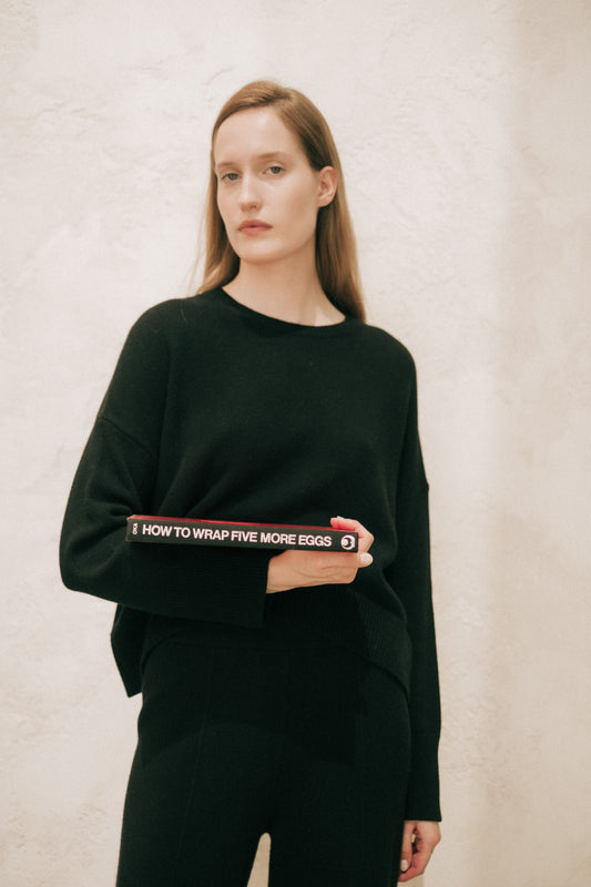 Cashmere Mix Pullover mit Rundhals – Relaxed Fit