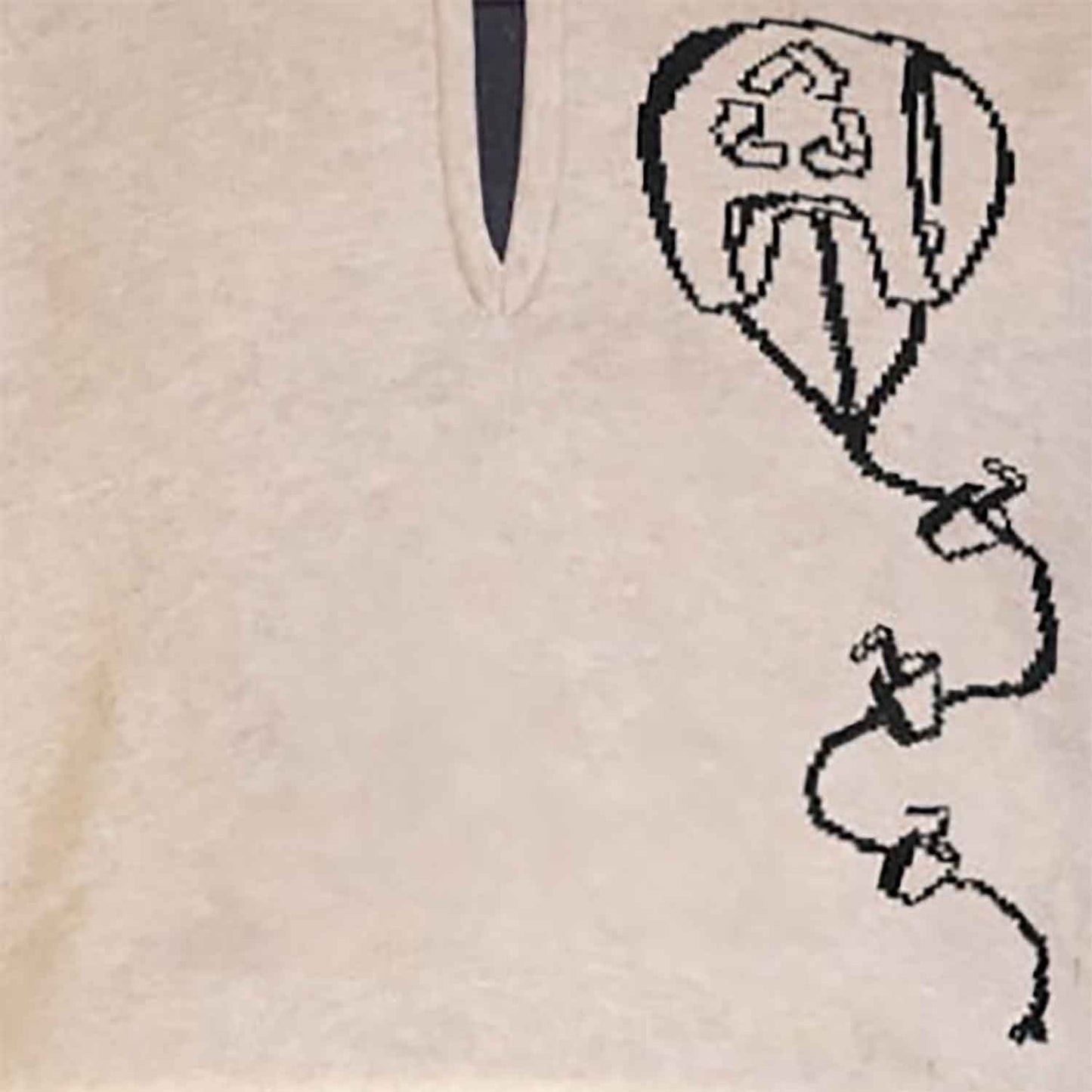 Beige Pullover mit Drachen für Kinder