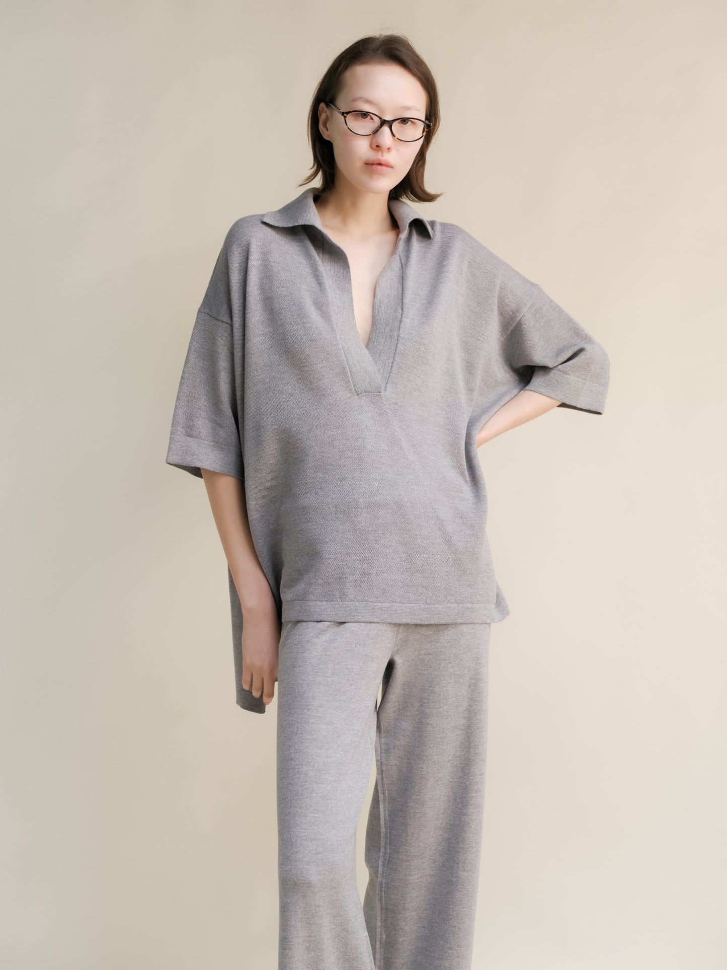 Extrafeines Merino-Woll Maxi-Polo