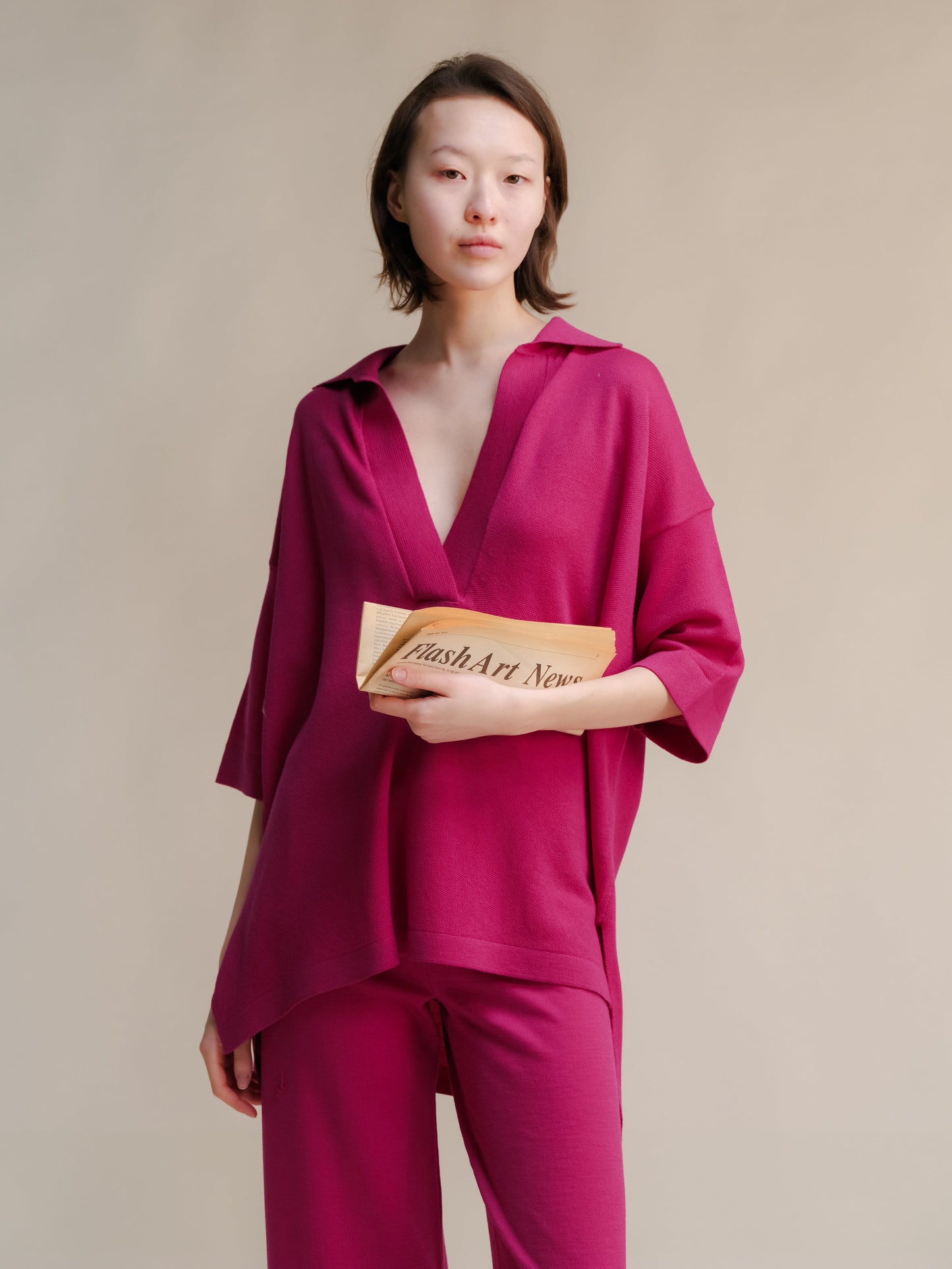 Extrafeines Merino-Woll Maxi-Polo