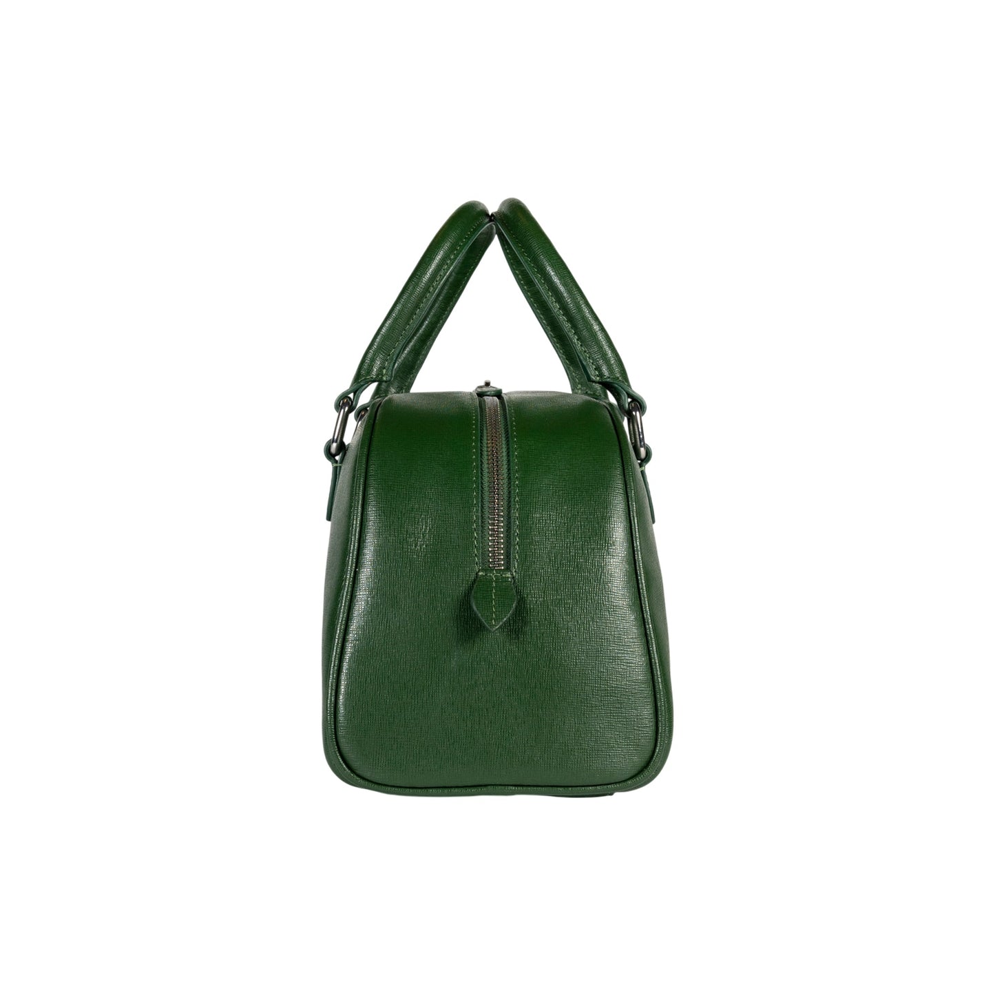 RB1034E | VIRGINIA Damen Bowling Bag aus echtem Saffiano-Leder – Made in Italy