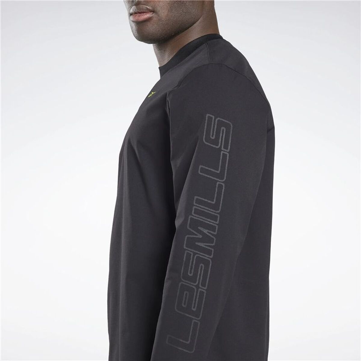 Herren Langarm-T-Shirt Les Mills in Schwarz von Reebok