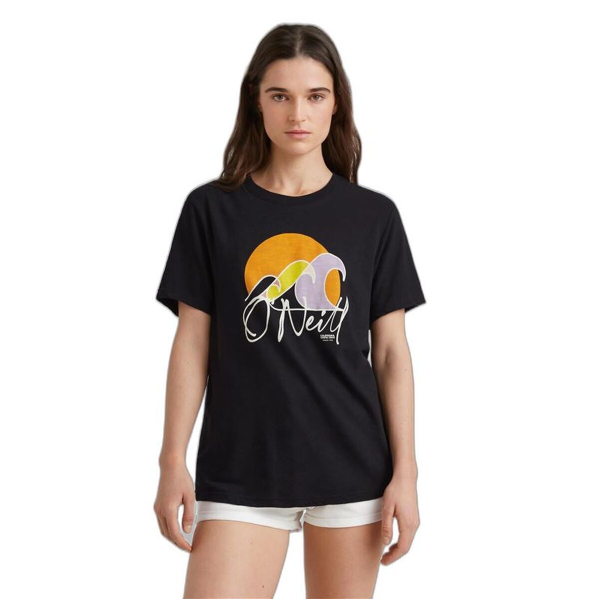 Damen T-Shirt O'Neill LUANO GRAPHIC Black