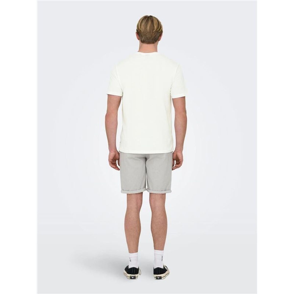 Herren T-Shirt Only & Sons ONSKOLTON REG BEACH White