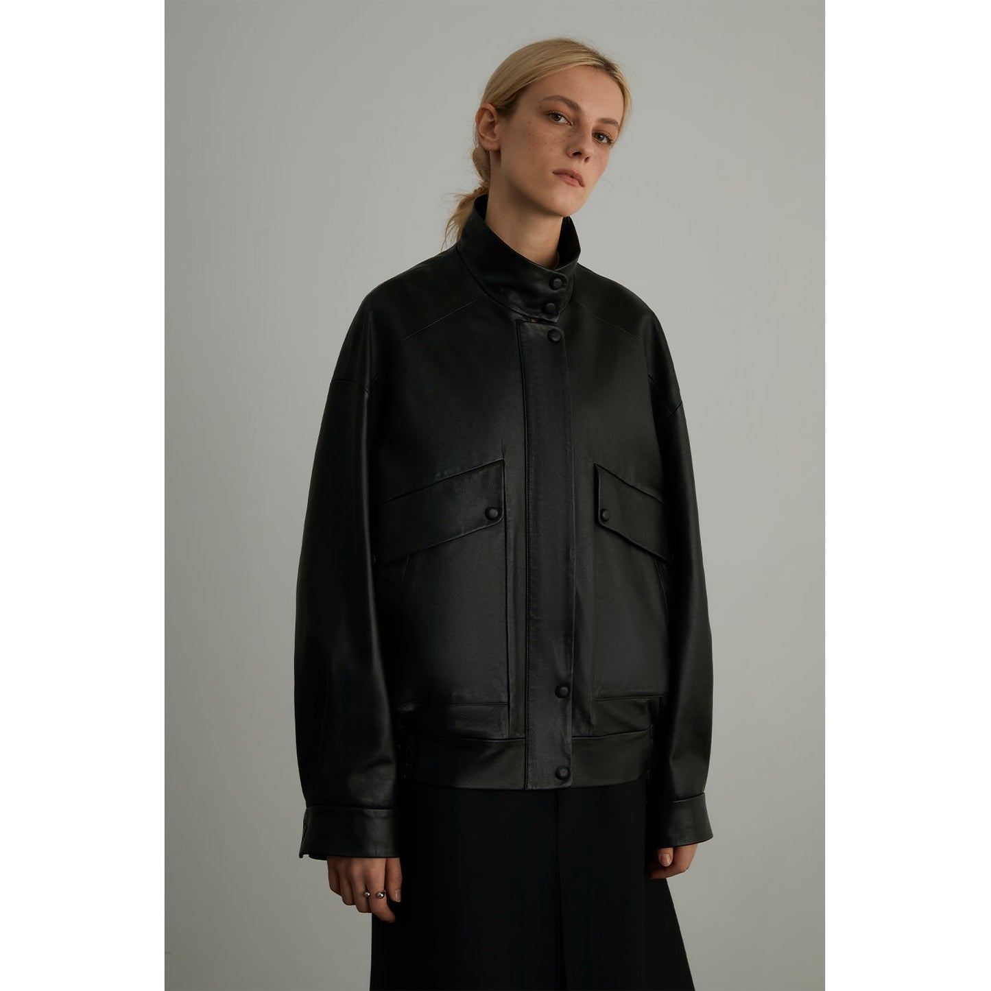 "Loveless Muse" Braune Retro Echtleder-Motorradjacke – Kurze Damen-Schaflederjacke