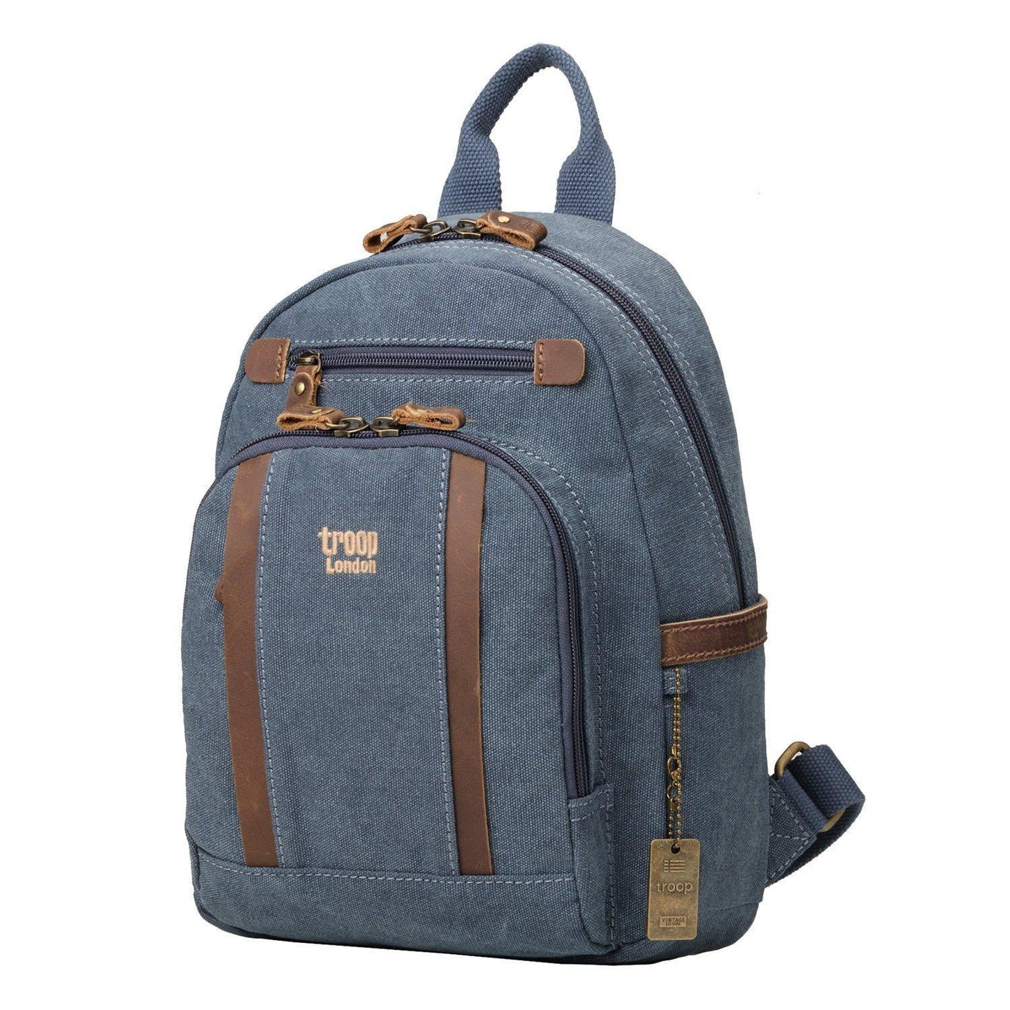 Kleiner Canvas-Rucksack mit Tablet-Fach – Troop London TRP0255