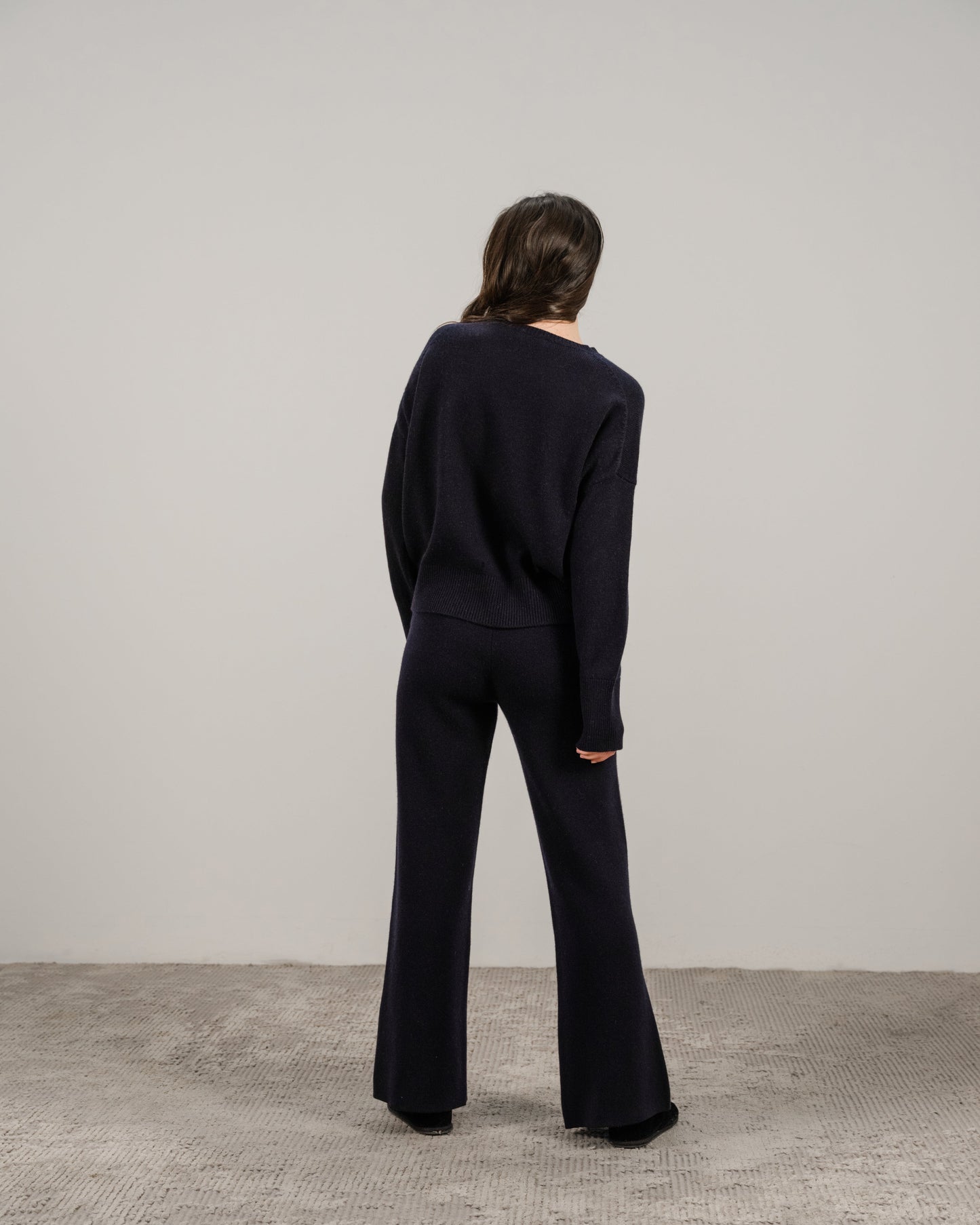 Cashmere Mix Pullover mit Rundhals – Relaxed Fit