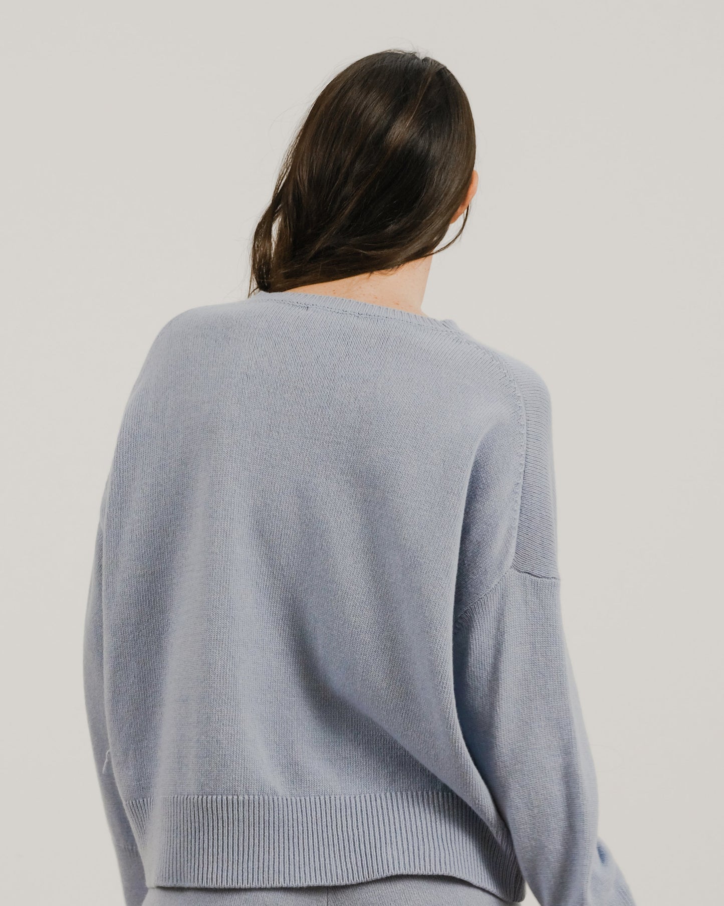 Cashmere Mix Pullover mit Rundhals – Relaxed Fit