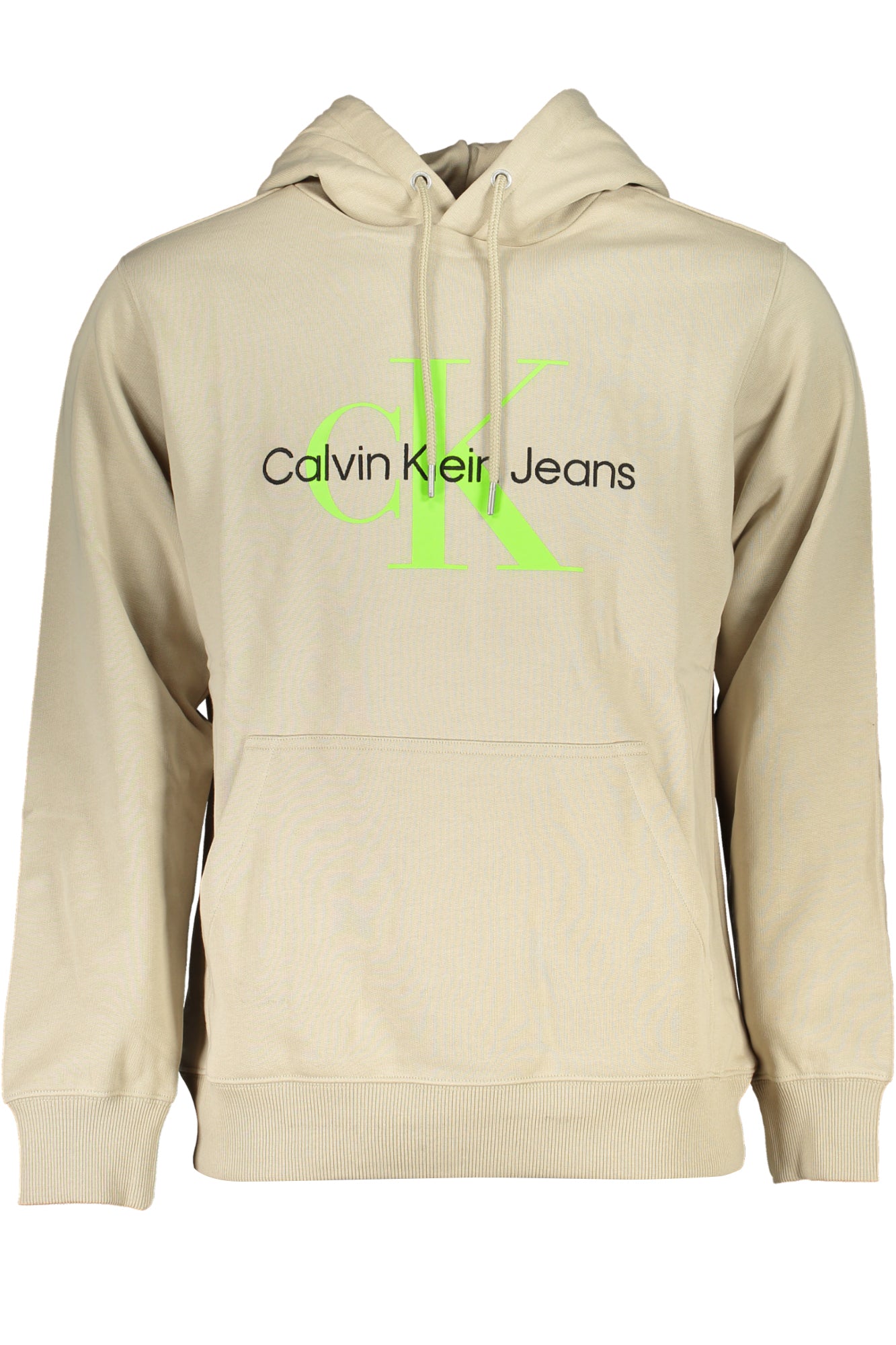 Calvin Klein Herren-Sweatshirt Beige ohne Reißverschluss