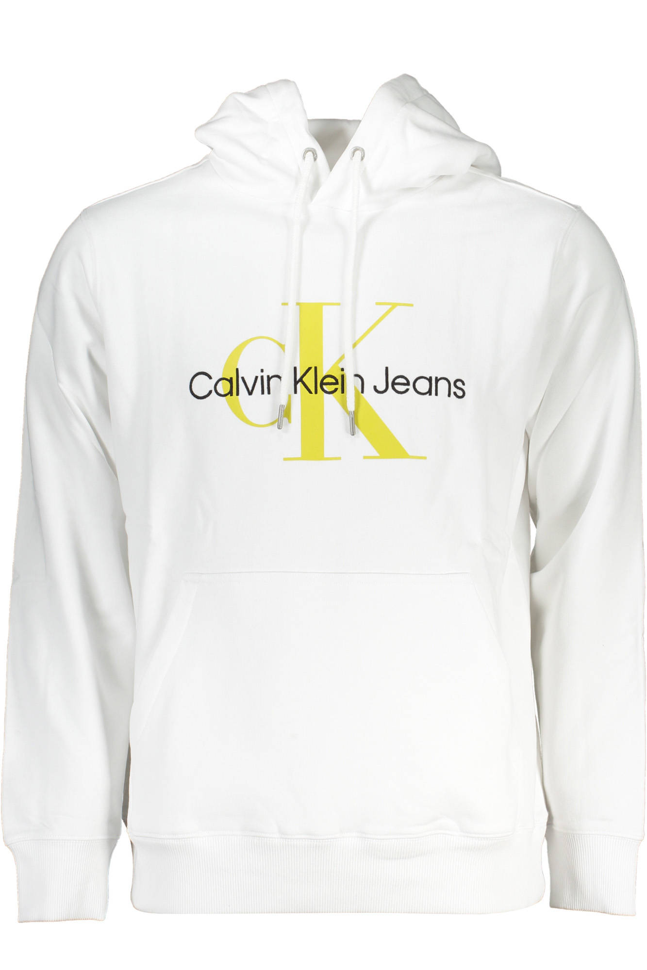Calvin Klein Herren-Sweatshirt Weiß ohne Reißverschluss