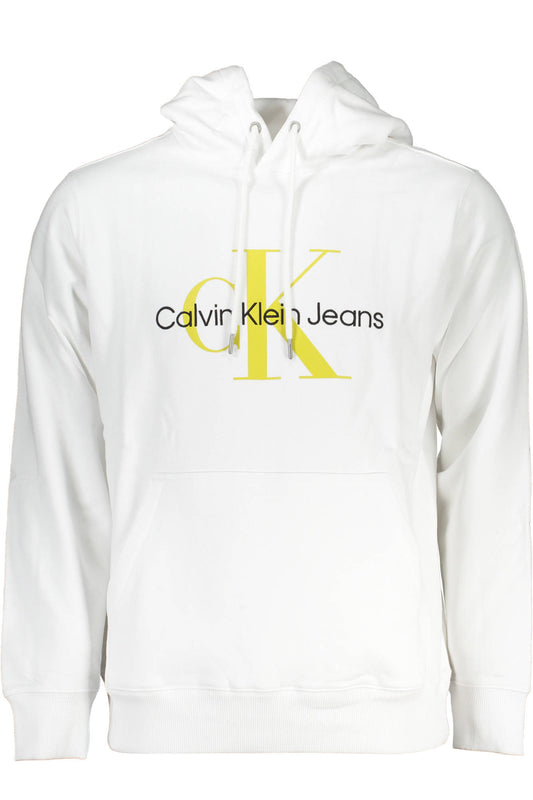 Calvin Klein Herren-Sweatshirt Weiß ohne Reißverschluss