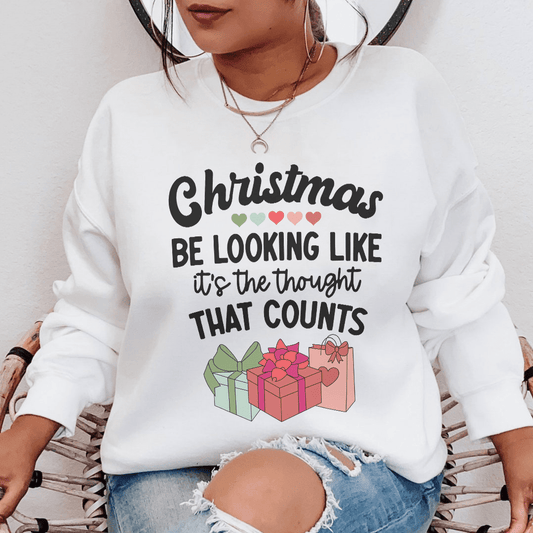Weihnachten sieht aus wie ein Sweatshirt – Festliches Unisex T-Shirt