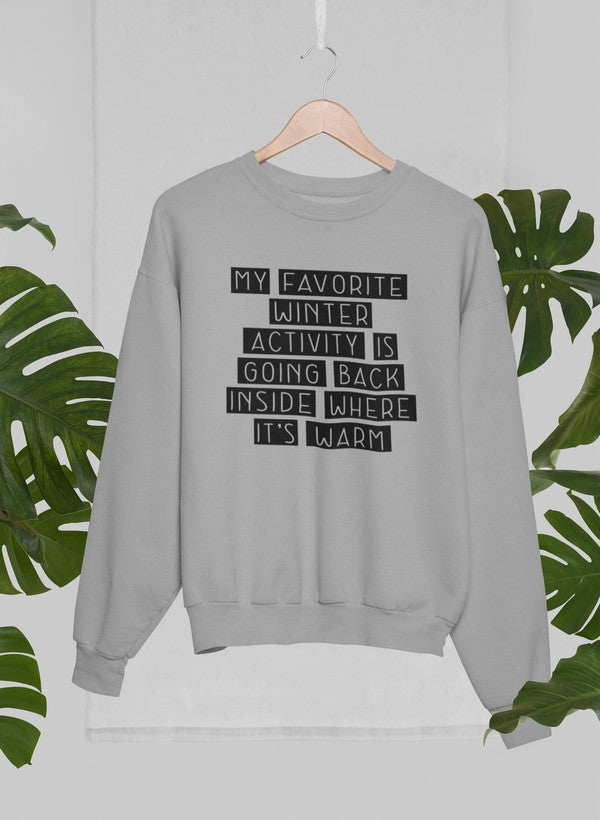 Meine Lieblings-Winteraktivität – Sweatshirt