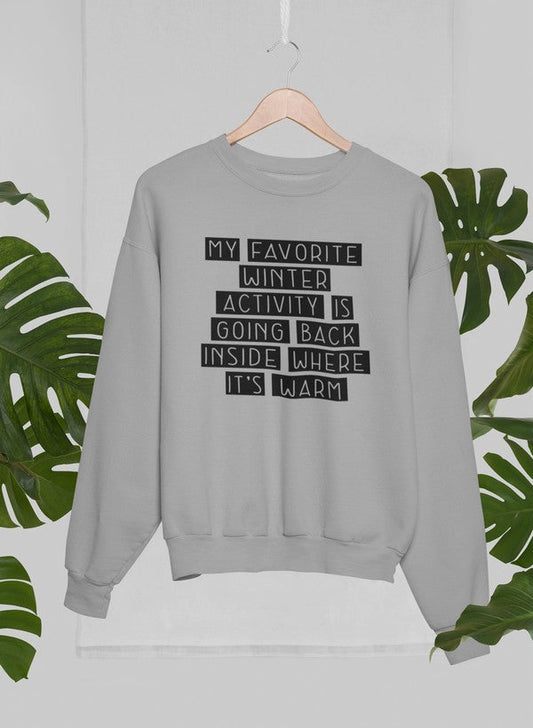 Meine Lieblings-Winteraktivität – Sweatshirt