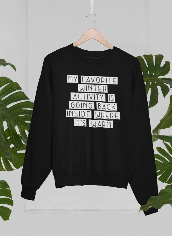 Meine Lieblings-Winteraktivität – Sweatshirt