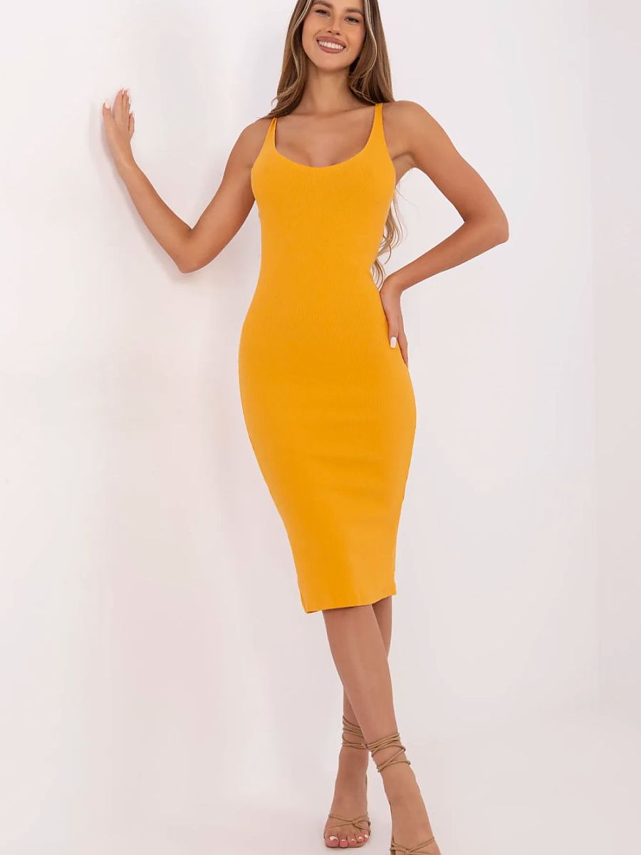 Gestreiftes Trägerkleid Pencil-Schnitt von Rue Paris