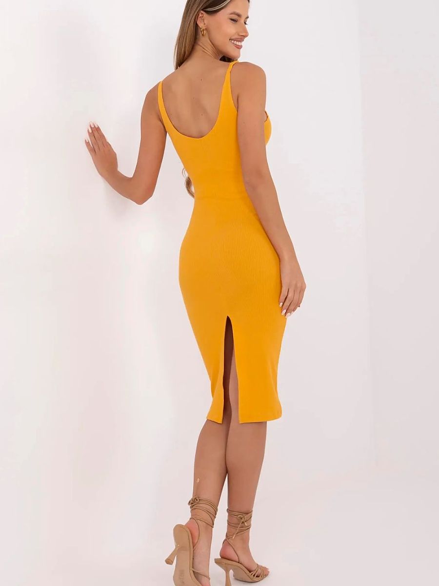 Gestreiftes Trägerkleid Pencil-Schnitt von Rue Paris