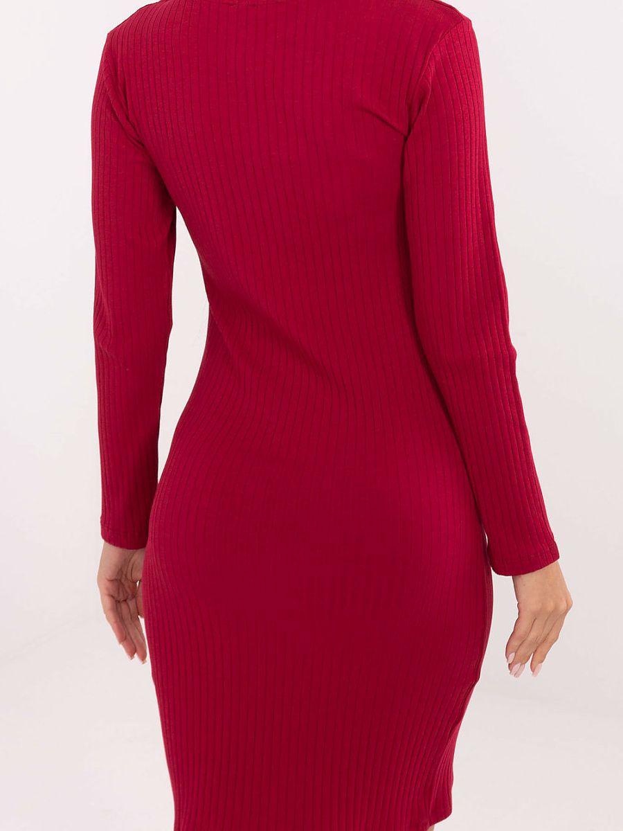 Geripptes Pencil-Kleid langarm von Rue Paris