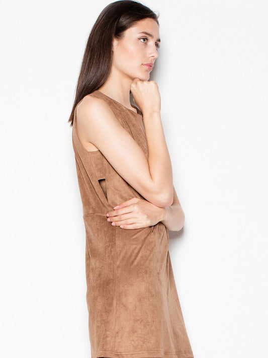 Wildleder-Kleid mit Achselschlitzen von Venaton