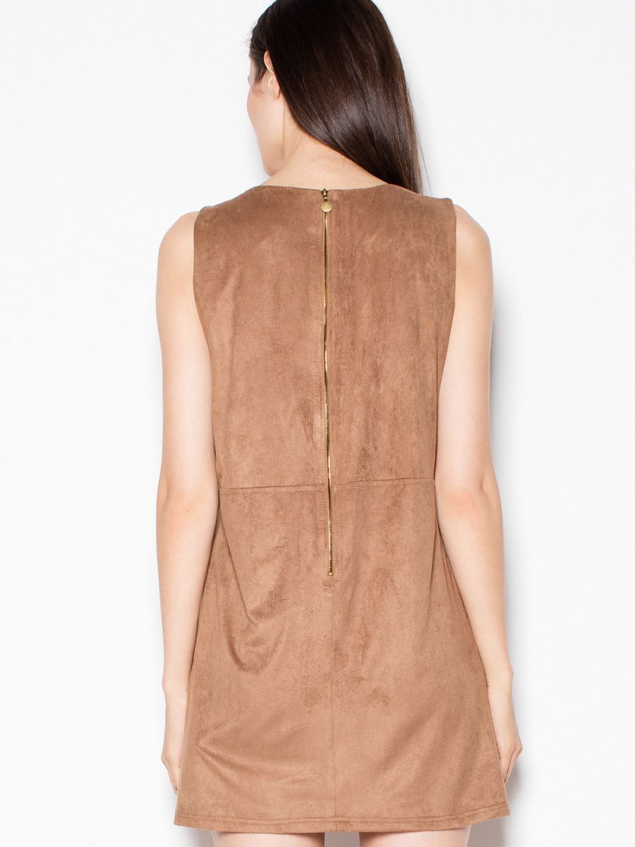 Wildleder-Kleid mit Achselschlitzen von Venaton