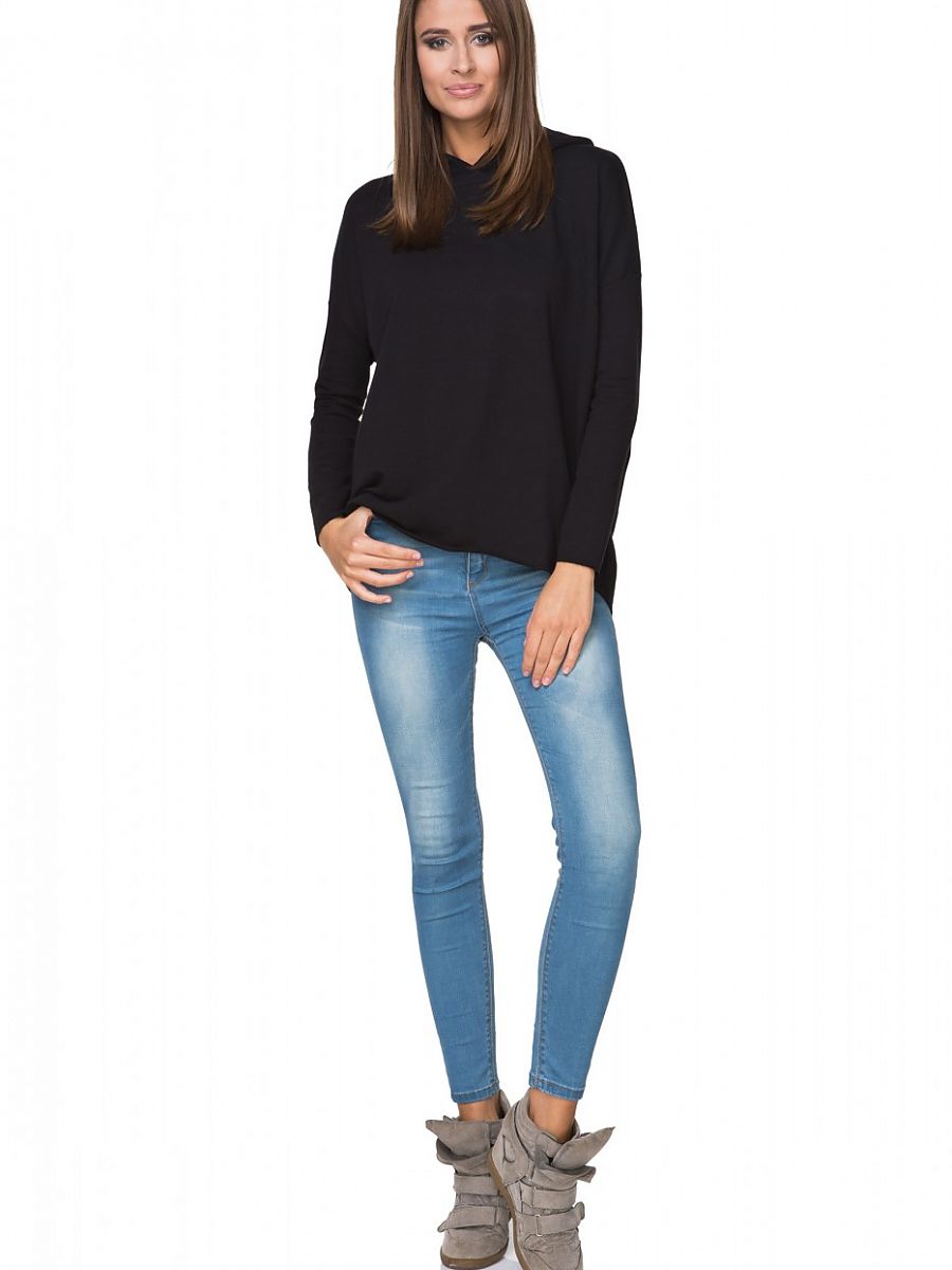 Tessita Damen Sport-Kimono Sweatshirt mit Kapuze