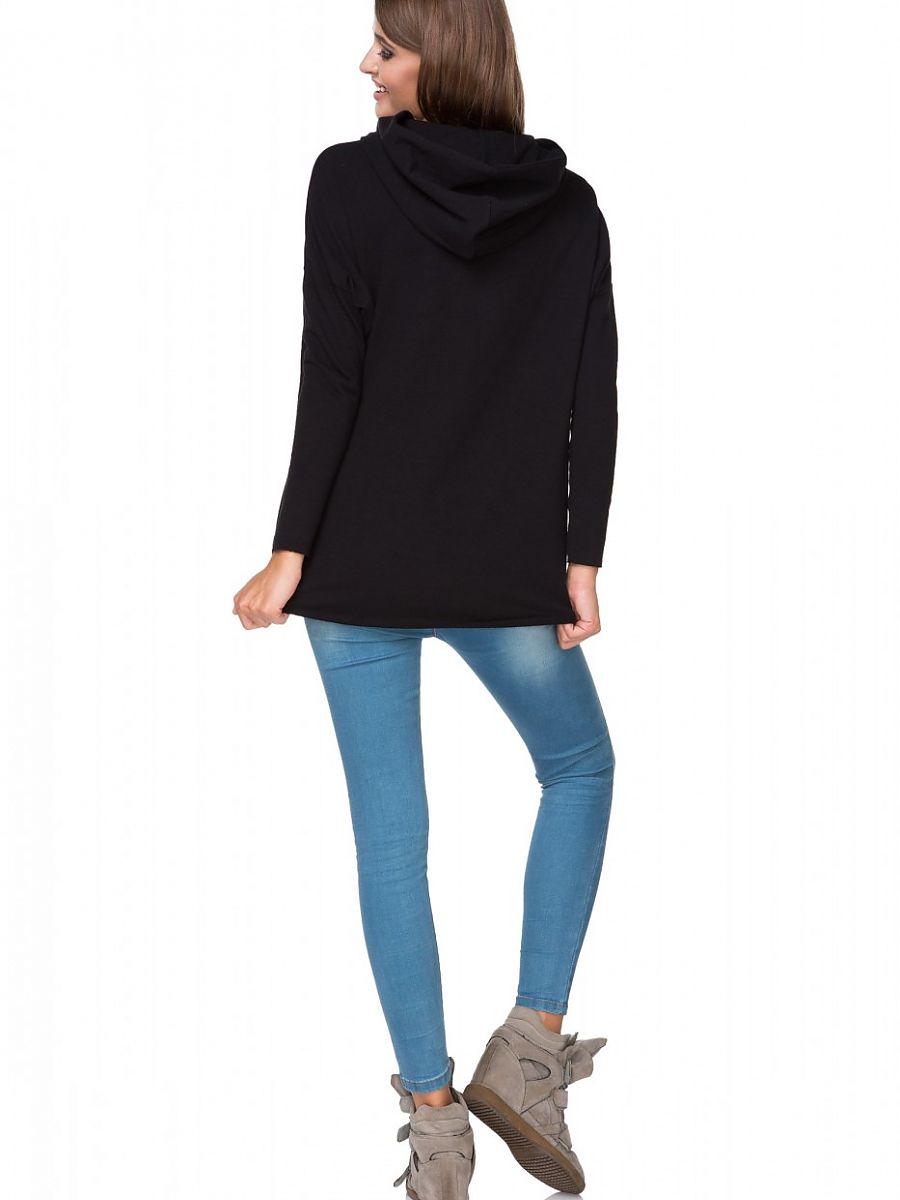 Tessita Damen Sport-Kimono Sweatshirt mit Kapuze