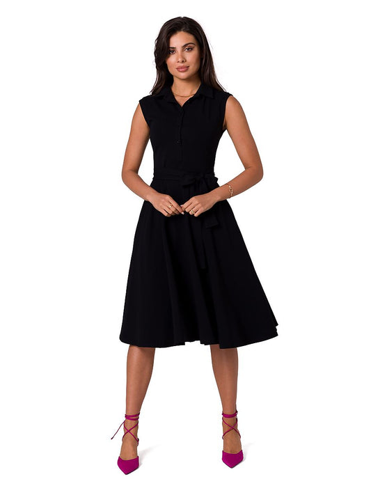 Ärmelloses Hemdblusenkleid mit Kragen von BeWear