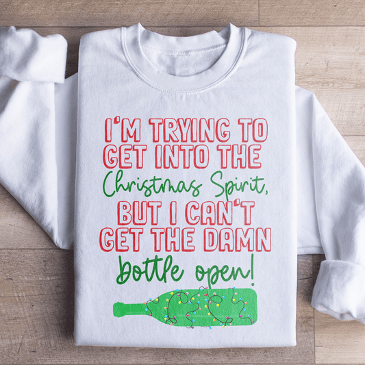 Ich versuche, in den Weihnachtsgeist zu kommen – Sweatshirt