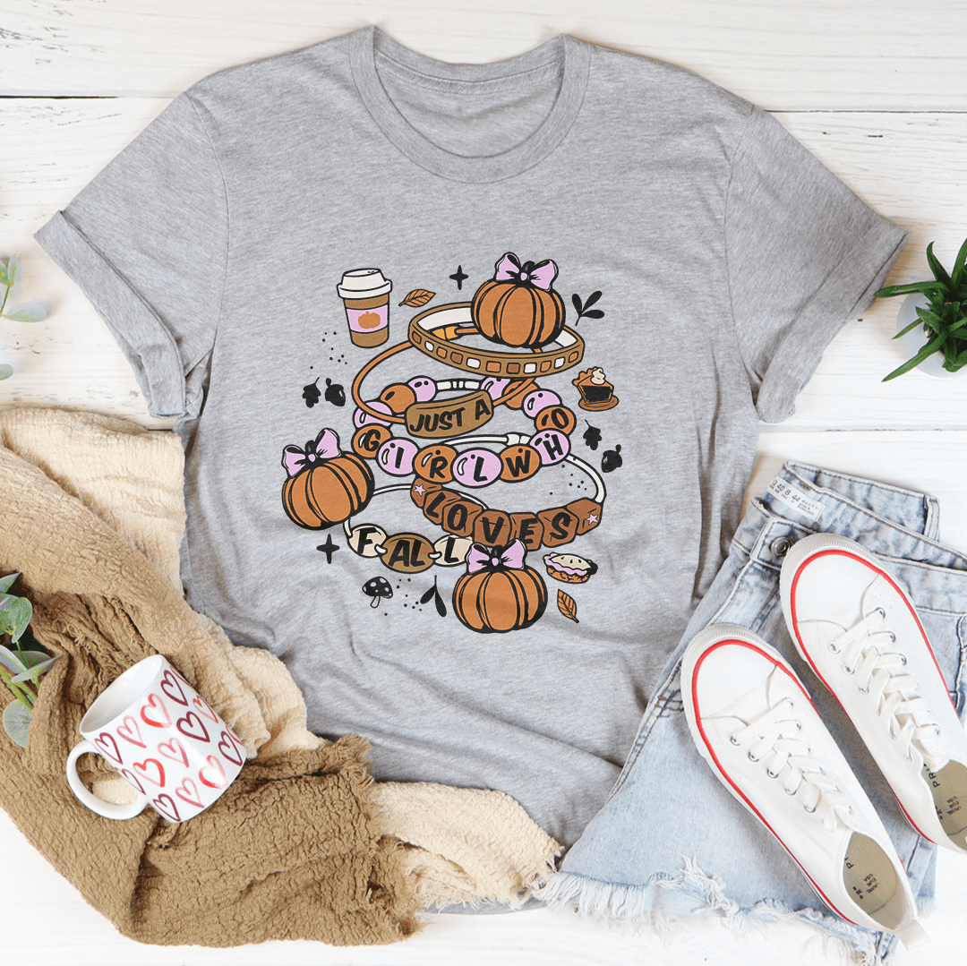 Einfach ein Mädchen, das den Herbst liebt – Unisex T-Shirt