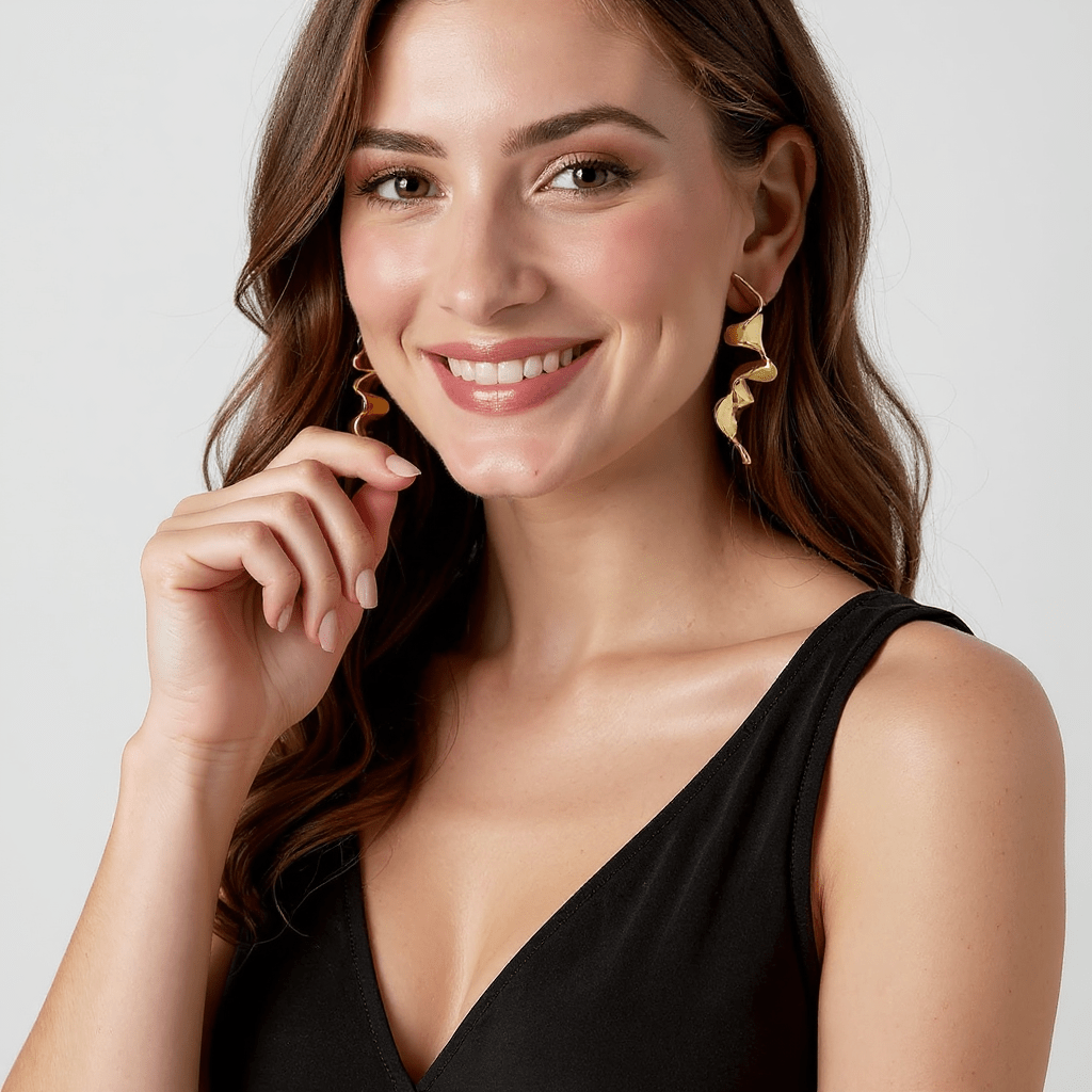 Ohrringe Karina – Vergoldete Elegante Ohrringe