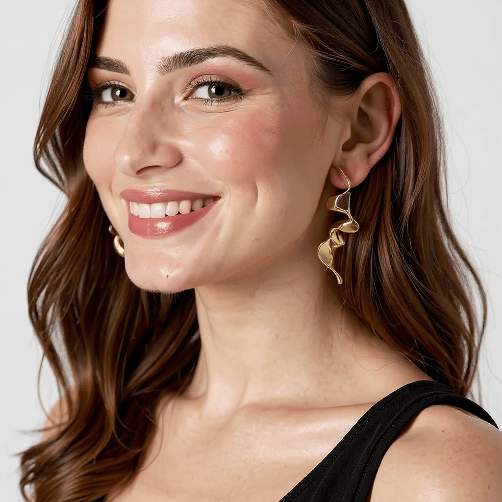 Ohrringe Karina – Vergoldete Elegante Ohrringe